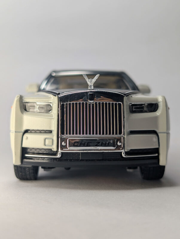 Rolls-Royce convertible diecast scale model car with realistic lights and detailed finish