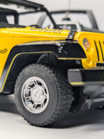 Jeep Wrangler (2-Door Off-Road SUV) diecast scale model car with realistic lights and detailed finish